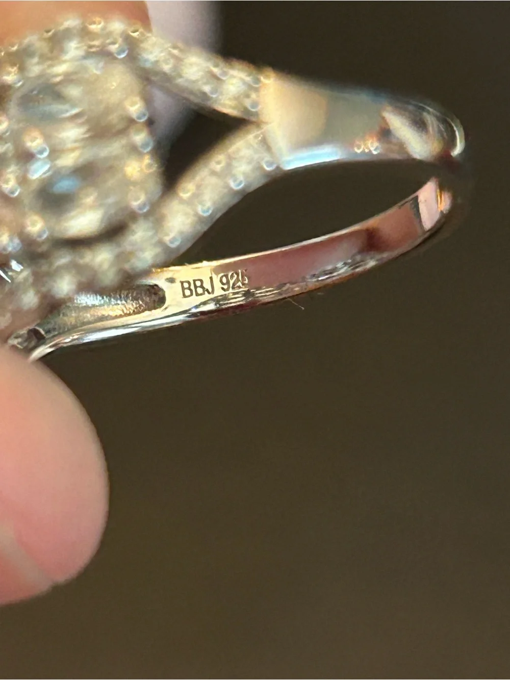 JTV 1.10CTW Oval Strontium Titanate & White Zircon 925 Sterling Silver Ring Sz10